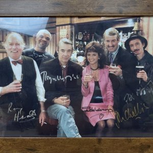 Only Fools & Horses Cast Signed Large Framed Picture