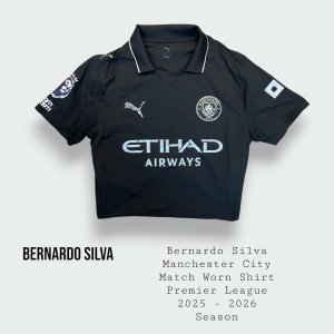 Bernardo Silva Match Worn Manchester City Premier League Shirt 2025 - 2026 Season