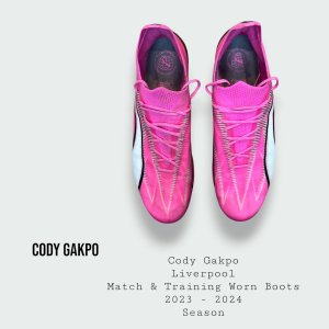 Cody Gakpo Match / Training Worn Liverpool Football Boots 2023 - 2024 Season