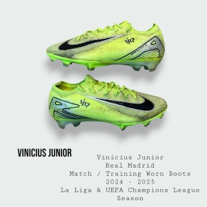 Vinícius Júnior Match / Training Worn Real Madrid Football Boots 2024 - 2025 Season